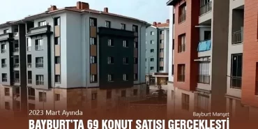 2023 Mart Ayında Bayburt’ta 69 Konut Satışı Gerçekleşti