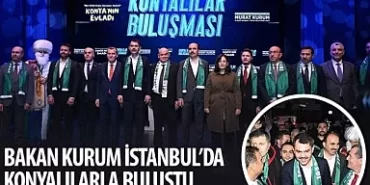 Bakan Kurum İstanbul’da Konyalılarla Buluştu
