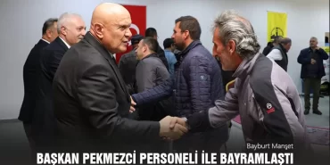 Belediye Başkanı Pekmezci Personeli İle Bayramlaştı