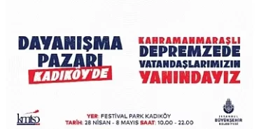 Deprem Dayanışma Pazarı Kadıköy’de