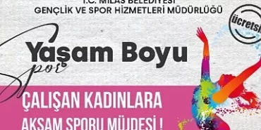 Milas Belediyesi'nden Çalışan Kadınlar İçin "Akşam Sporu"