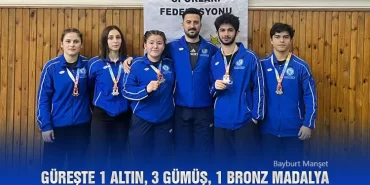 Türkiye Güreş Şampiyonası’nda 1 Altın, 3 Gümüş, 1 Bronz Madalya