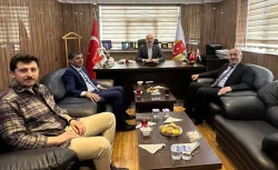 Bayburt Milletvekili Adayı Orhan Ateş, Bayburt Gazeteciler Cemiyeti'ni ziyaret etti