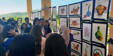 Akşar Genç Osman İmam Hatip Ortaokulundan Görsel Sanatlar Sergisi