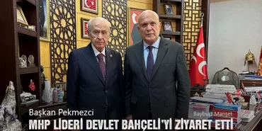 Başkan Pekmezci MHP Lideri Devlet Bahçeli’yi Ziyaret Etti