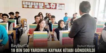 Bayburt’a 19 Bin 500 Yardımcı Kaynak Kitabı Gönderildi