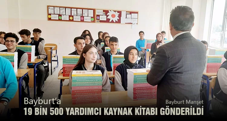 Bayburt’a 19 Bin 500 Yardımcı Kaynak Kitabı Gönderildi