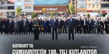 Bayburt’ta Cumhuriyetin 100. Yılı kutlanıyor