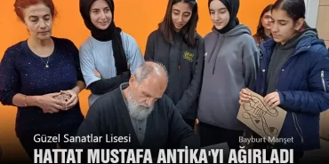 Hattat Mustafa Antika Güzel Sanatlar Lisesi'nde Ağırlandı