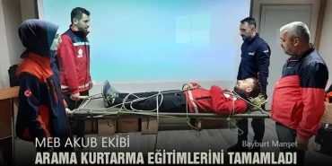 MEB AKUB Ekibi Arama Kurtarma Eğitimlerini Tamamladı
