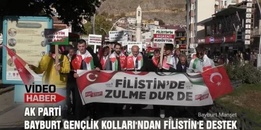 AK Parti Bayburt Gençlik Kolları'ndan Filistin'e Destek