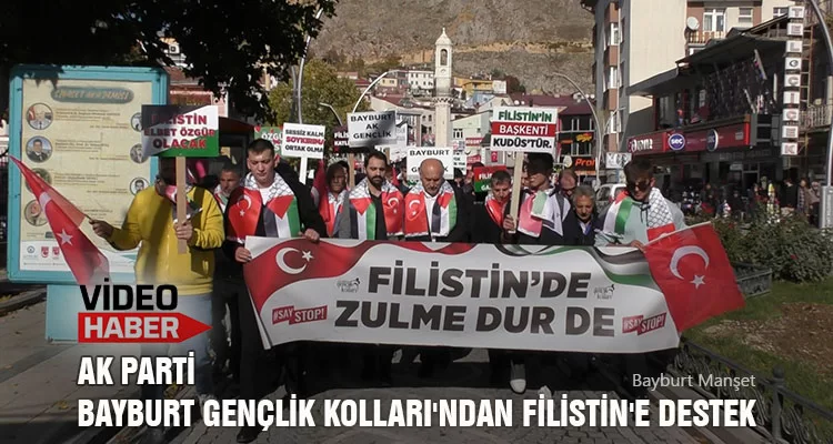 AK Parti Bayburt Gençlik Kolları'ndan Filistin'e Destek