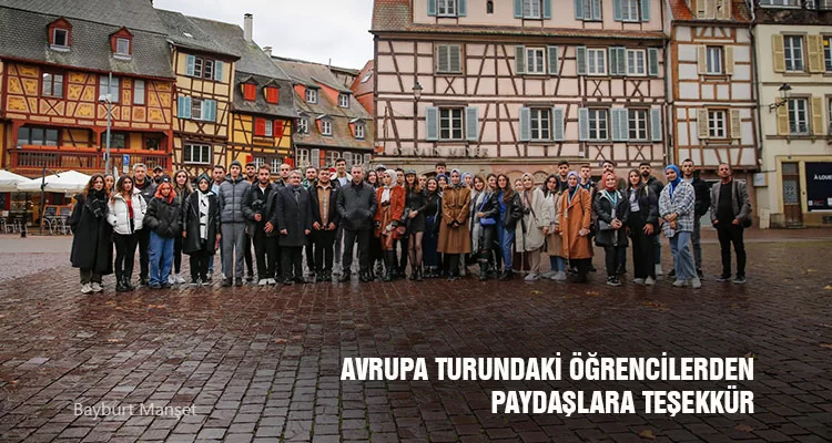 Avrupa Turundaki Öğrencilerden Paydaşlara Teşekkür