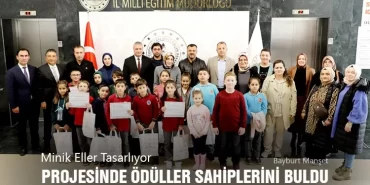 Bayburt’ta Minik Eller Tasarlıyor Projesinde Ödüller Sahiplerini Buldu