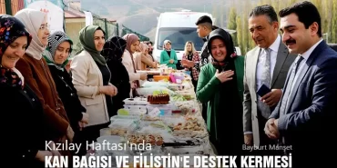 Kızılay Haftası’nda Kan Bağışı ve Filistin'e Destek Kermesi