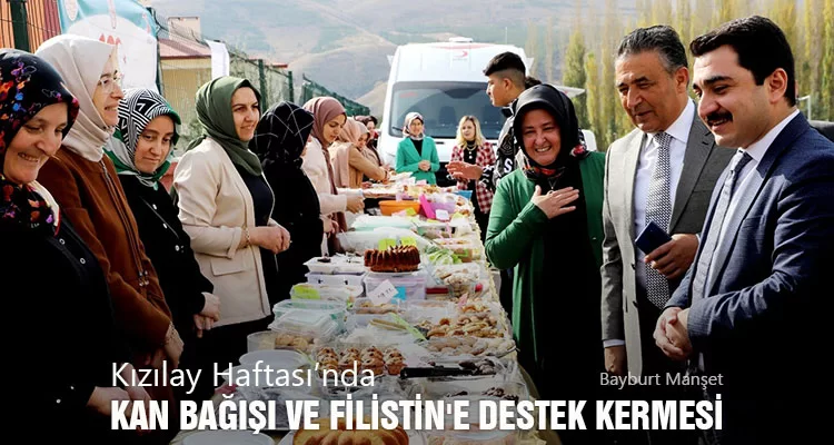 Kızılay Haftası’nda Kan Bağışı ve Filistin'e Destek Kermesi