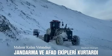Mahsur Kalan Vatandaşı Jandarma Ve AFAD Ekipleri Kurtardı