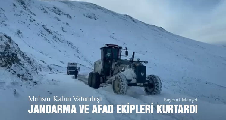 Mahsur Kalan Vatandaşı Jandarma Ve AFAD Ekipleri Kurtardı