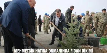 Mehmetçik Hatıra Ormanında Fidan Dikimi Gerçekleşti