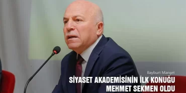 Siyaset Akademisinin İlk Konuğu Mehmet Sekmen oldu