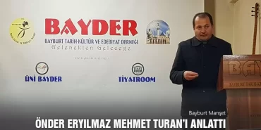 Önder Eryılmaz, BAYDER Kültür Sohbetleri’nde Mehmet Turan’ı Anlattı