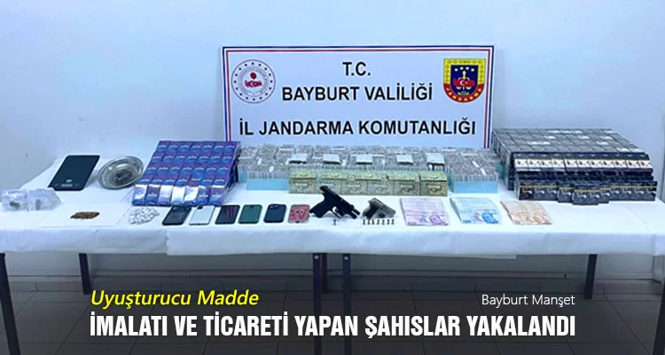 Uyuşturucu madde imalatı ve ticareti yapan şahıslar yakalandı