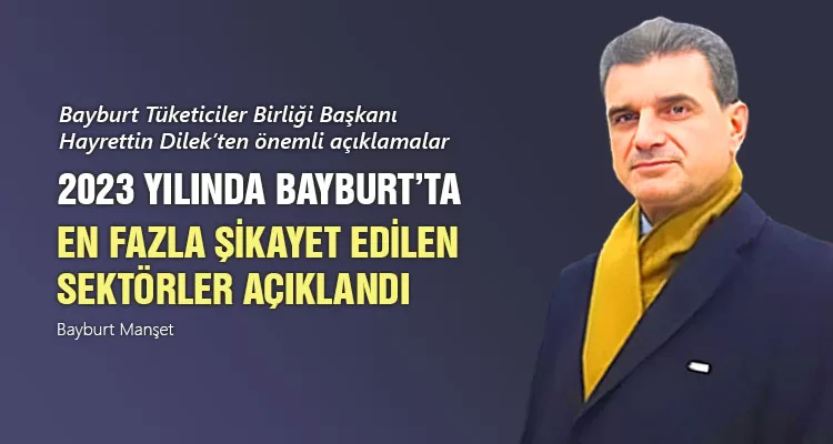 2023 Yılında Bayburt’ta En Fazla Şikâyet Edilen Sektörler Açıklandı