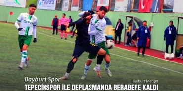 Bayburt Spor Tepecikspor İle Berabere Kaldı