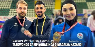 Bayburt Üniversitesi Öğrencileri, Taekwondo Şampiyonasında 5 Madalya Kazandı