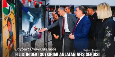 Bayburt Üniversitesinde Filistin'deki Soykırımı Anlatan Afiş Sergisi