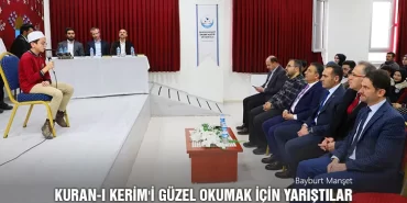Bayburt’ta Kuran-ı Kerim'i Güzel Okumak İçin Yarıştılar