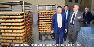 Bayburt MTAL Fırınında Günlük 1500 Ekmek Üretiliyor
