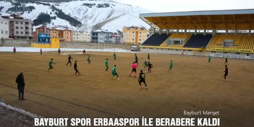 Bayburt Spor Erbaaspor ile berabere kaldı