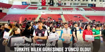 Bayburtlu Rümeysa Güçlü Türkiye Bilek Güreşinde 3’üncü Oldu!