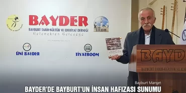 BAYDER Kültür Sohbetlerinde Bayburt’un İnsan Hafızası Sunumu