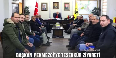 Genç Osman Mahallesi Sakinlerinden Başkan Pekmezci’ye Teşekkür Ziyareti