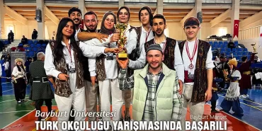 Bayburt Üniversitesi Geleneksel Türk Okçuluğu Yarışmasında Başarılı