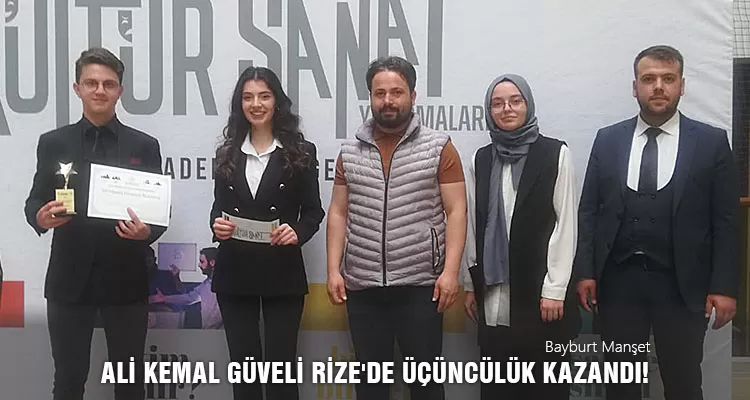 Ali Kemal Güveli Rize'de Üçüncülük Kazandı!