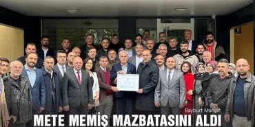 Mete Memiş Mazbatasını Aldı