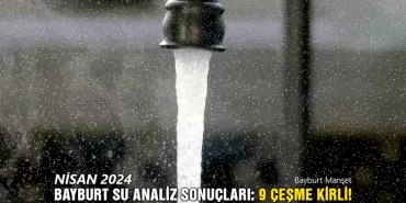 Nisan 2024 Bayburt Su Analiz Sonuçları Açıklandı: 9 Çeşme Kirli!