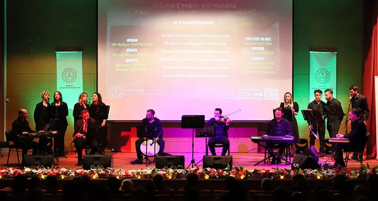 Bayburt Öğretmen Korosu Tasavvuf Musikisi ile Büyüleyen Bir Gece Yaşattı