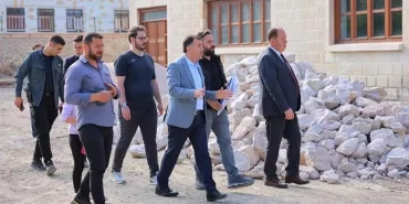 Vali Eldivan, Yöresel Ürün Satış Merkezi İnşaatında İncelemelerde Bulundu