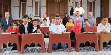 Bayburt Valisi Eldivan, Terzi Hacı Mustafa Efendi Kur’an Kursunda Miniklerle Buluştu
