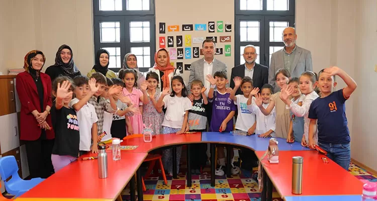 Bayburt Valisi Eldivan, Terzi Hacı Mustafa Efendi Kur’an Kursunda Miniklerle Buluştu