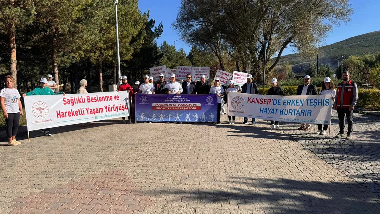 Bayburt'ta Sağlık İçin Binlerce Adım! Dünya Yürüyüş Günü Kutlandı