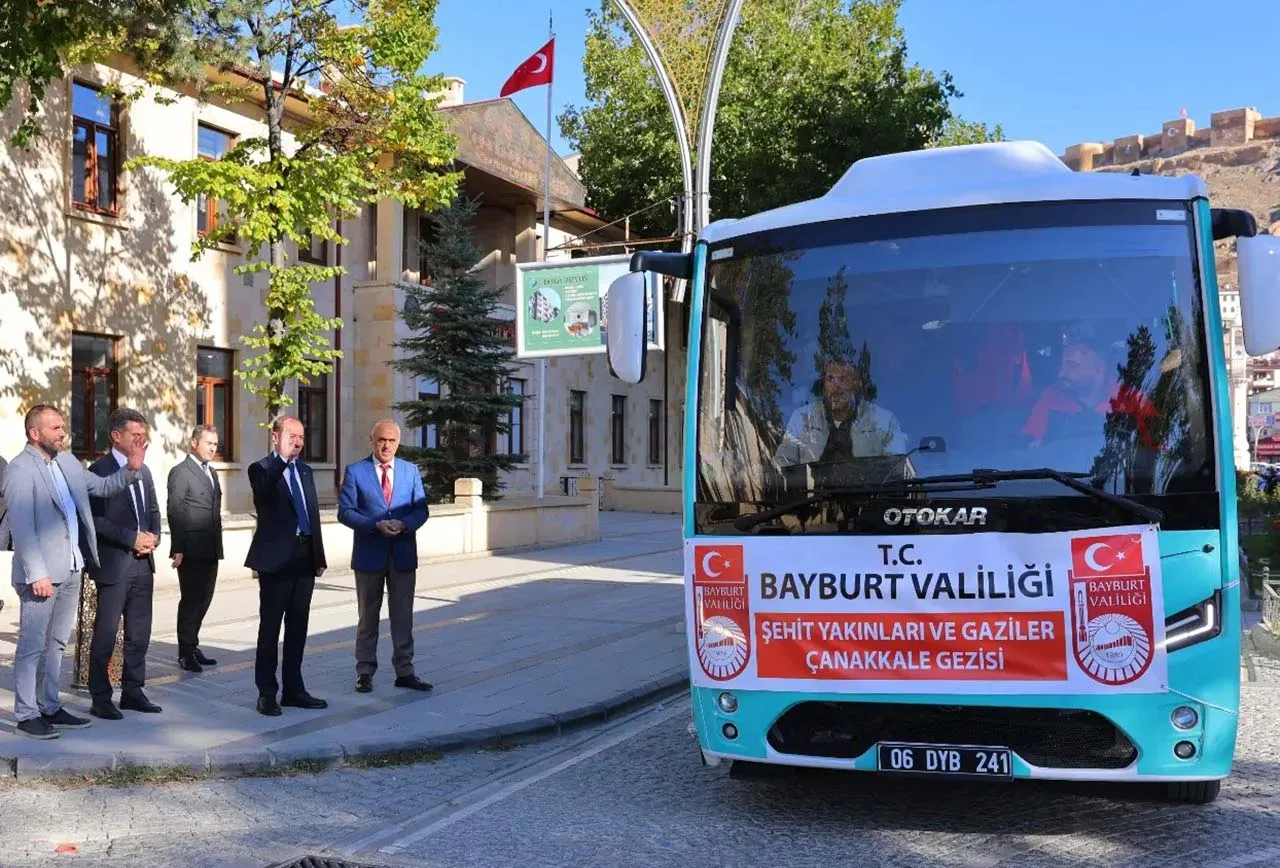 Bayburt'tan Çanakkale'ye Şehit Aileleri ve Gaziler Yola Çıktı