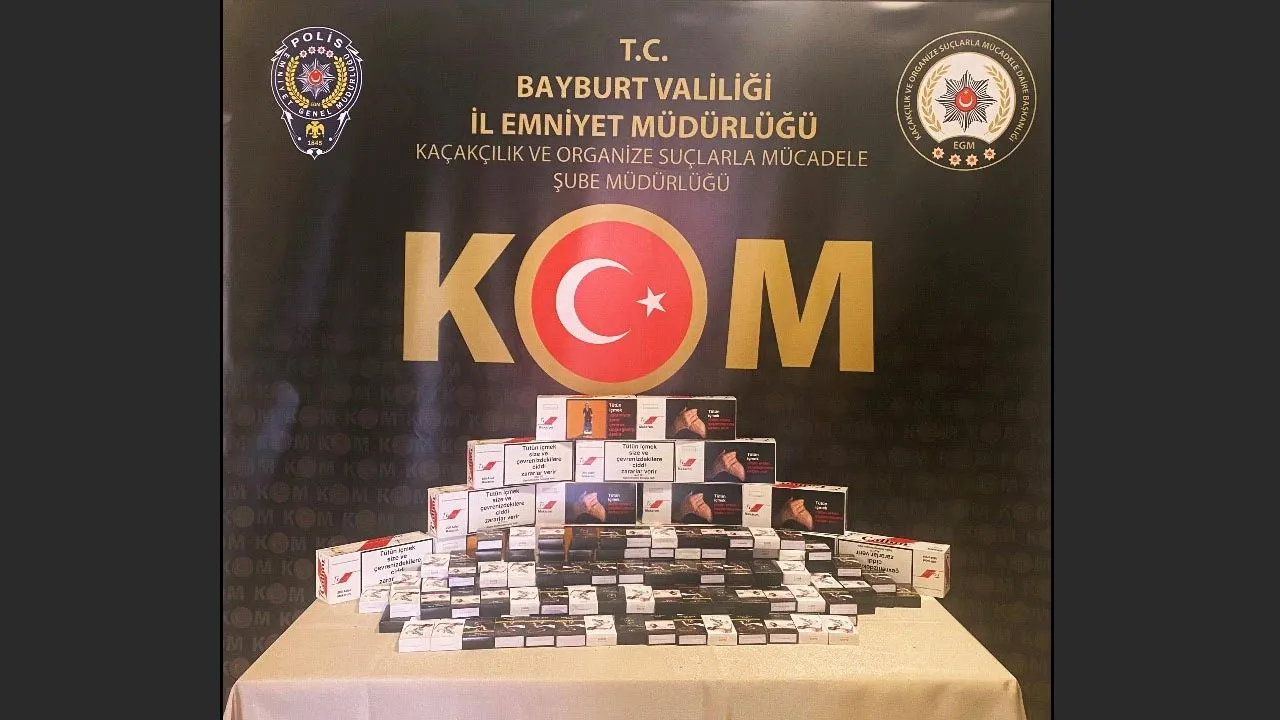 Bayburt'ta Kaçak Tütün Mamülleri Operasyonu, 1 Kişi Hakkında Adli İşlem
