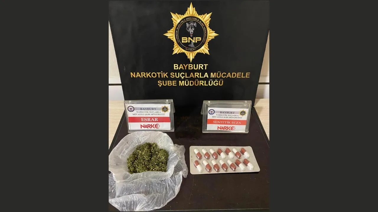 Bayburt'ta Narkotik Operasyonu: 2 Şüpheli Hakkında Adli İşlem Yapıldı