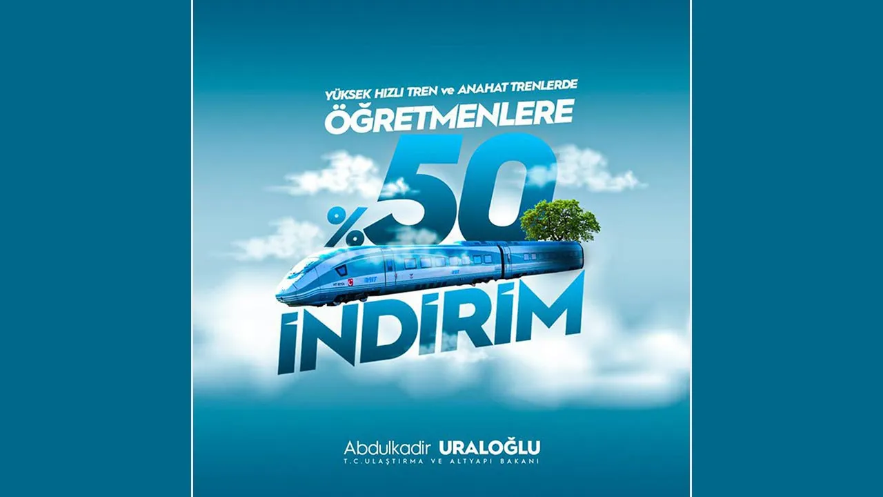 Öğretmenlere Yüksek Hızlı Tren'de Büyük İndirim!