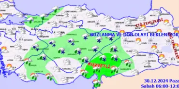 Meteoroloji'den yılın son hafta başı raporu